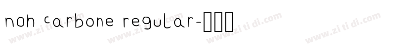 NOh Carbone Regular字体转换